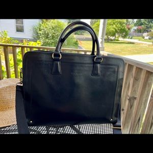 Banuce leather briefcase for women
